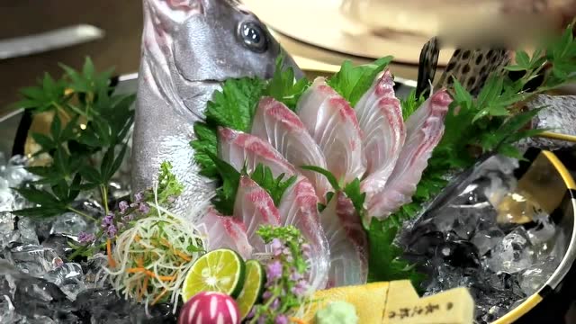 胡椒鲷刺身!普通的食材,顶级的刀工!