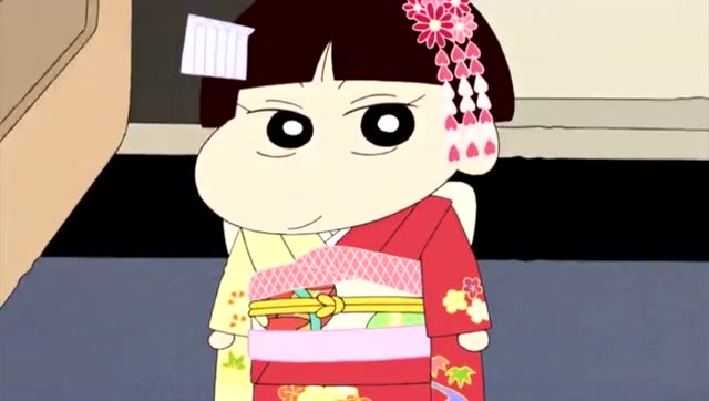 蜡笔小新:小爱穿着和服来到了学校,今天的她会发生什么故事呢