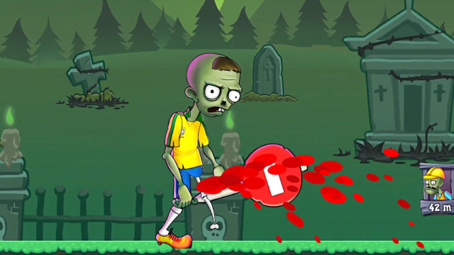 僵尸大作战 足球先生vs工程师,最后居然拿起世界杯奖杯重击对手