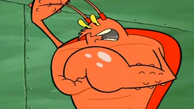 海绵宝宝:虾霸不管什么幽灵海盗船长,专心苦练他的肌肉