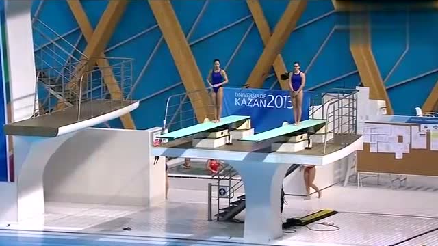 回顾:美女跳水比赛尴尬了!下一秒估计自己都懵了