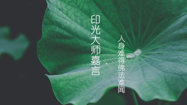 印光大师说:人身难得,佛法难闻,具善根才能闻不思议佛法