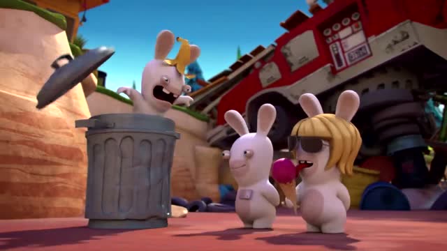 疯狂的兔子:头顶香蕉皮 你以为你就是黑帮兔了