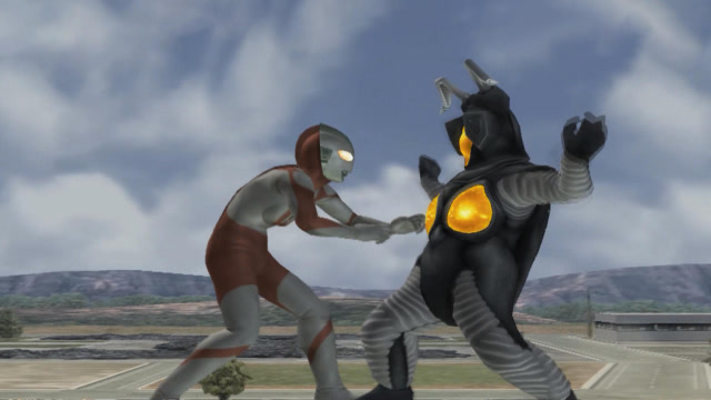 奥特曼格斗进化,杰顿vs初代,杰顿可以用双手将初代举起来