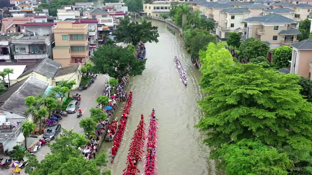 7江门礼乐龙舟竞渡