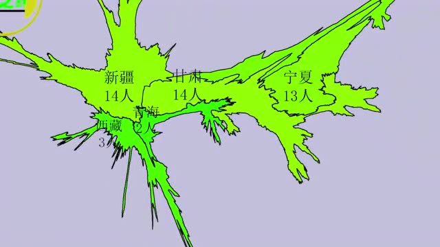 2019年清北自主招生人数初审各省市变形地图分布