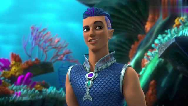 人鱼王子的母亲是人类,他在地上鱼尾巴会变成腿,但是还走不好路