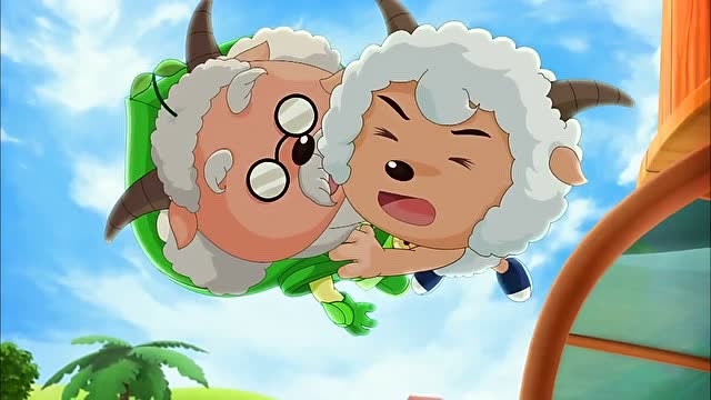 喜洋洋险救村长,要不是暖洋洋接住两人,差点丢了性命!