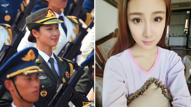 英姿飒爽这名中国女兵网上走模特步火了3个男兵表情过于真实