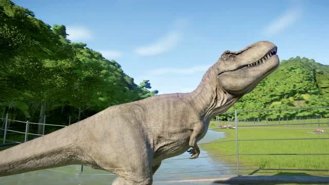 《侏罗纪世界:进化》霸王龙对战阿尔伯塔龙,万龙之王能成功吗?