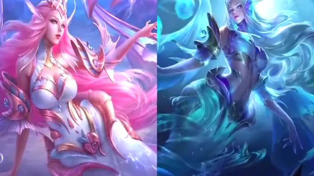 王者荣耀:武则天海洋之心星元皮肤技能对比!你喜欢哪个?