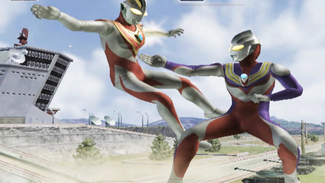 奥特曼格斗进化3盖亚奥特曼vs迪迦奥特曼