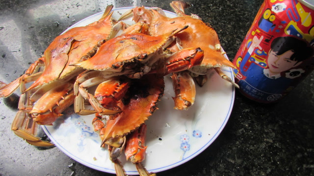 干烤梭子蟹宁波传统做法充分保障梭子蟹的原汁原味
