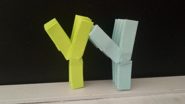 英文大写字母折纸系列:字母"y"折纸教程