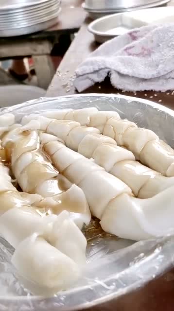 化州特色小吃,香油粉卷,口感特别好