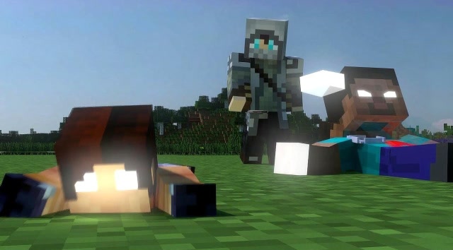 mc动画《him之子》2,him召唤天雷劫,世界瞬间黑了