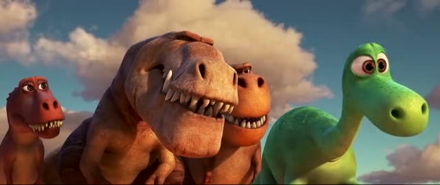 恐龙当家:巨大的恐龙以为阿罗会拖他的后腿,想吃掉阿罗