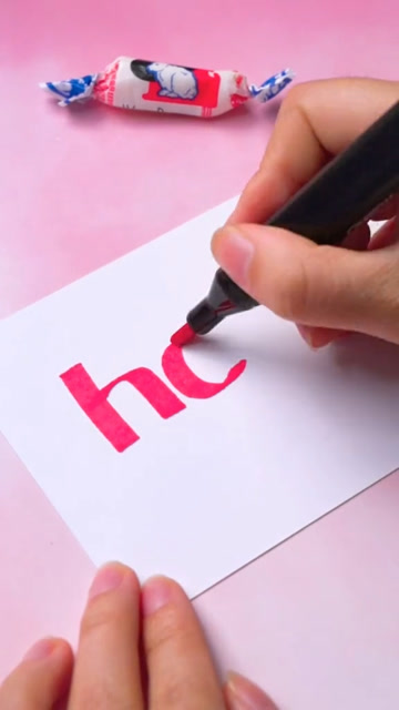 马克笔混色渐变立体字又来了