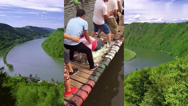 网红桥上这,美女躺桥上不起来,看得我尴尬症都犯了!