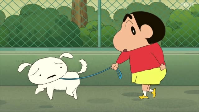 蜡笔小新:小新带小白散步顺便和藏在他屁屁里的外星人玩词语接龙