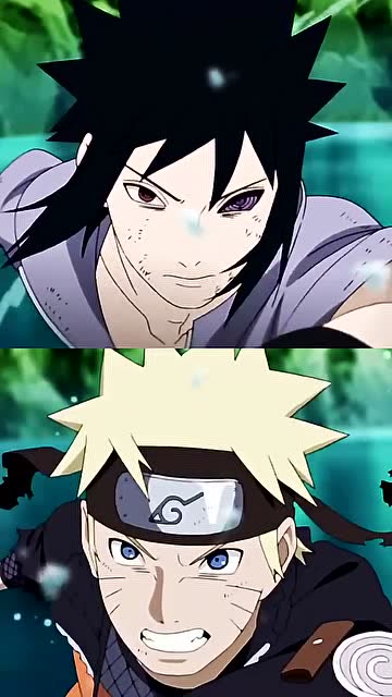 最后那个回头真的超爱 #火影忍者#佐助#鸣人