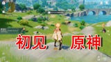 原神初见，喵哥大战风魔龙！收获了第1个游戏老婆！