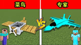 我的世界：菜鸟vs专家，梦寐以求的飞机！