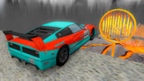 汽车加足马力飞越火焰圈会怎样？3D动画模拟，刺激不是一点点！