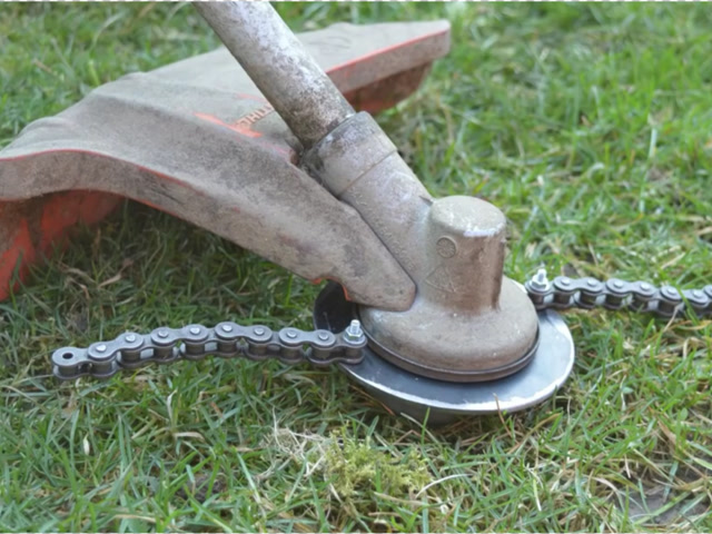 自制链条割草机,轻松除草,简直是神器