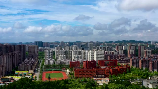 航拍金寨新城区