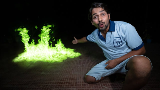 生活中的火焰随处可见,但你见过有颜色的火焰吗?比鬼火还要刺激