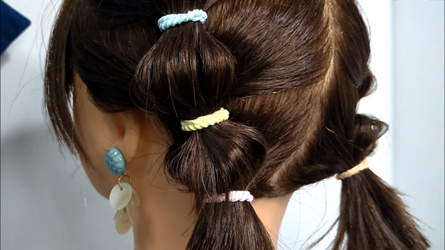 可爱短发辫扎发,减龄双马尾,儿童小女孩都适合扎的发型