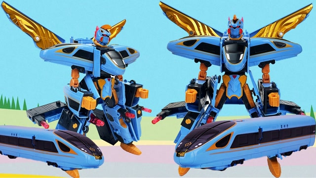 花样玩具屋  全新复兴号列车超人变形玩具拆箱