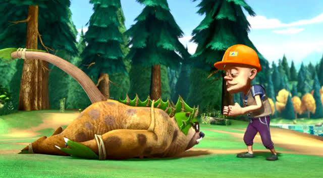 光头强把熊二打造成了水怪挣钱,熊二却被蒙在鼓里