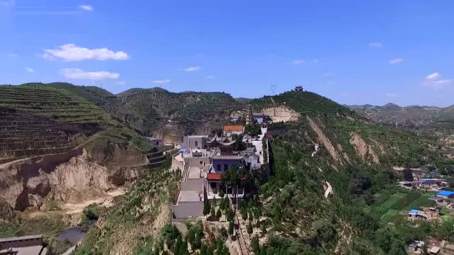 陕西 绥德合龙山航拍 ,美死了