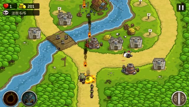 王国保卫战《皇家守卫军》第4关-英雄与铁拳模式 面面面团