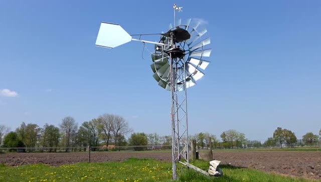 风力抽水机结构图视频图片