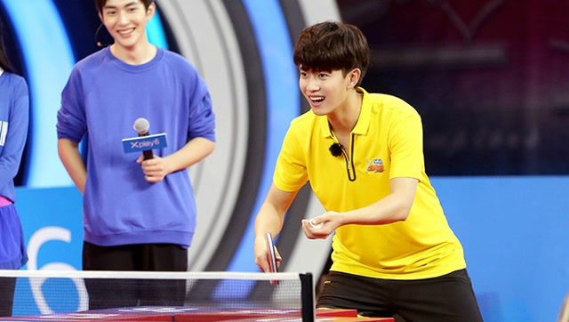 张继科任嘉伦同框比拼兵乓球, 赛前轻敌被任嘉伦的球技惊呆!