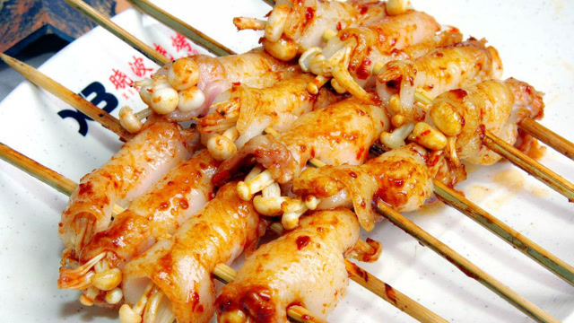 五花肉卷金针菇的做法,五花肉卷金针菇怎么做好吃