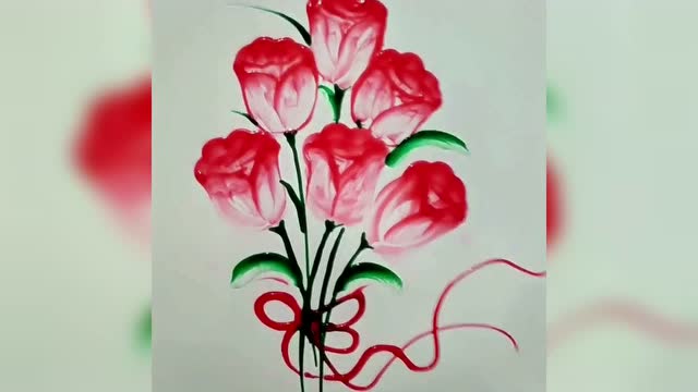 用果酱画出了玫瑰花,太厉害了,好看又好吃!