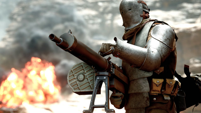 ps4《战地1》最猛精英哨兵mg08/15重型机枪20连杀