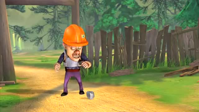 魔力磁石:光头强重型伐木车与熊二的有趣故事