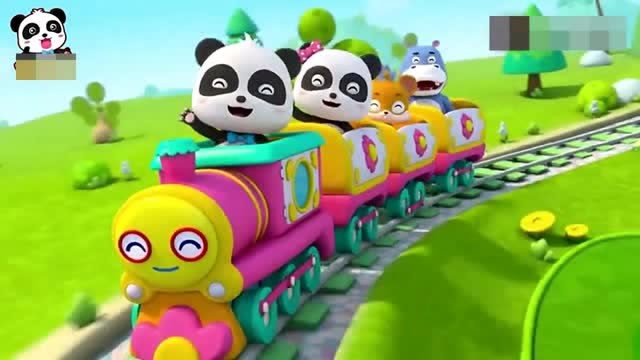 少儿动漫:宝宝巴士 奇奇妙妙 游乐园漂亮小火车启动了