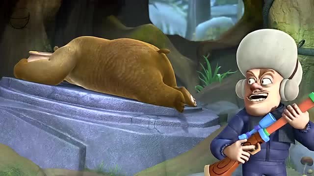 熊出没:光头强为什么一脸坏笑的表情,发生了什么?