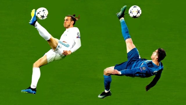 有些进球看一次就再也不会忘记,贝尔与c罗互飙倒挂金钩