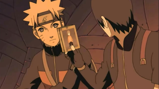 佐井看着鸣人想起了哥哥,终于把未完成的画画完了,鸣人看了很意外