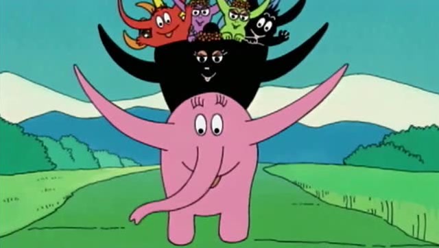 《巴巴爸爸》暴躁印度水牛很不友好,巴巴布变身把水牛吓跑了