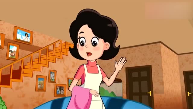 大头儿子:蓝天爸爸出差会给云朵妈妈带衣服,云朵妈妈真幸福!