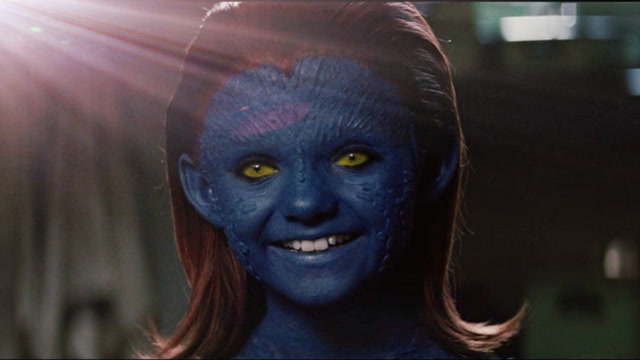 x教授与魔形女小时候,真的好可爱,尤其是魔形女