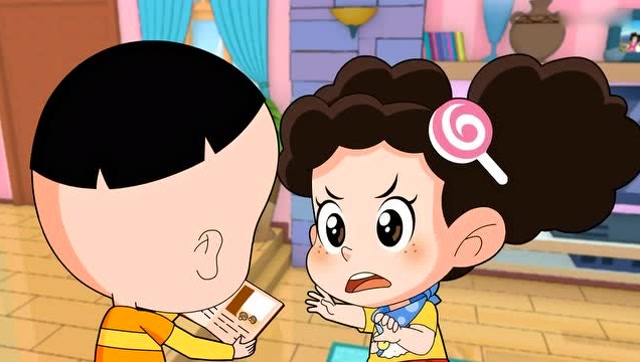 大头儿子和棉花糖分享爸爸做的蘑菇炒面